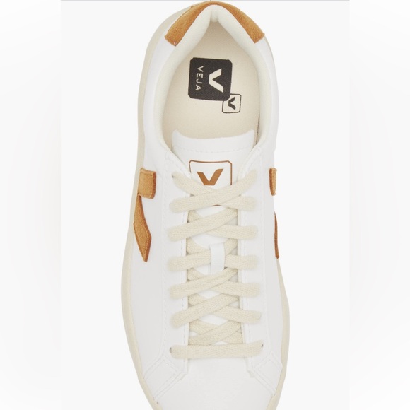 Veja Women's Cream and Brown Sneakers - Picture 5 of 11